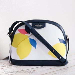 NWT Kate Spade Sylvia Lemon Zest Dome Crossbody